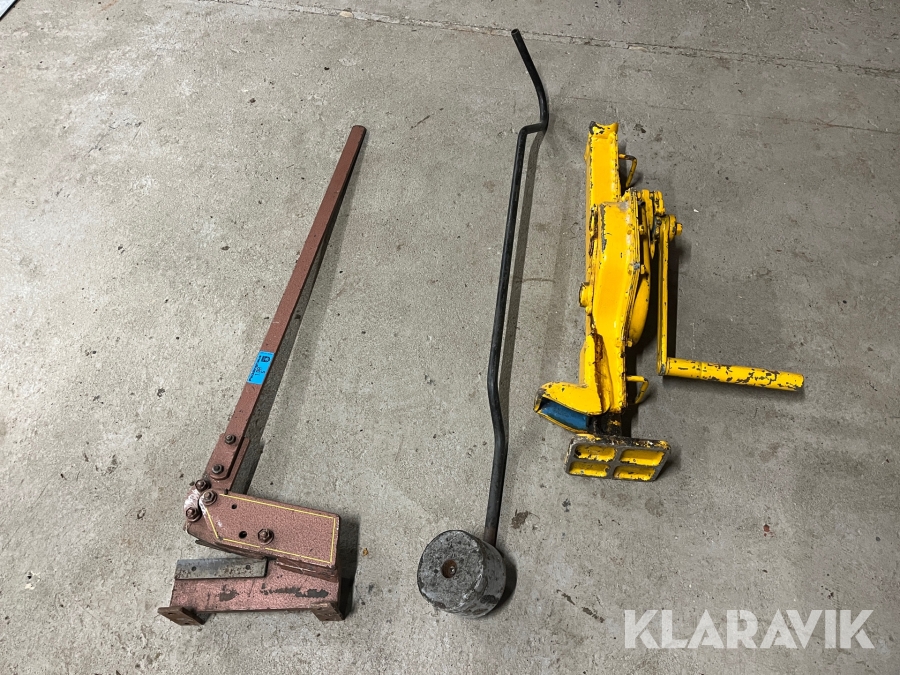 10T Donkraft, rulle og jernklipper