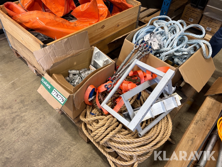 Blandet lot beslag og rev Riggatec - 1 palle