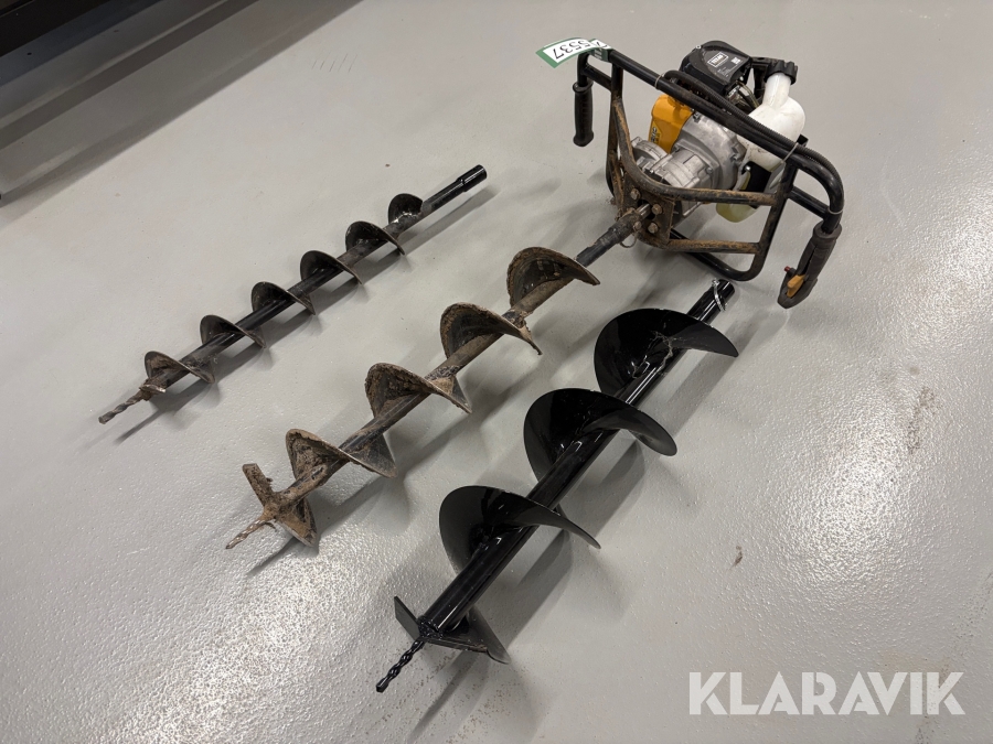 Pælebor Texas EA5300 med 3 størrelser bor