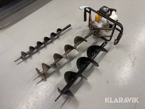 Pælebor Texas EA5300 med 3 størrelser bor