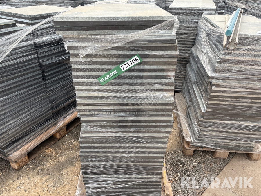 Sandwich gulvfliser   50 kvm linoleum/træ/galvaniseret stål. tæppe