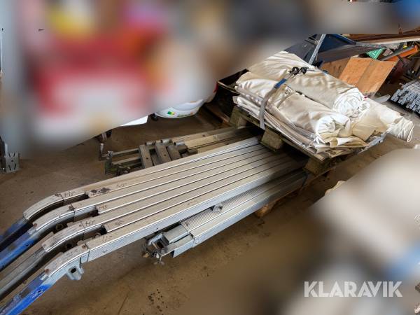 Telt med teltdug 9x9 meter 