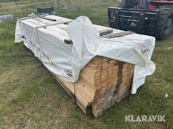 Støbforskalling Thorlund Skou 32x100mm gran 329 styk med fals