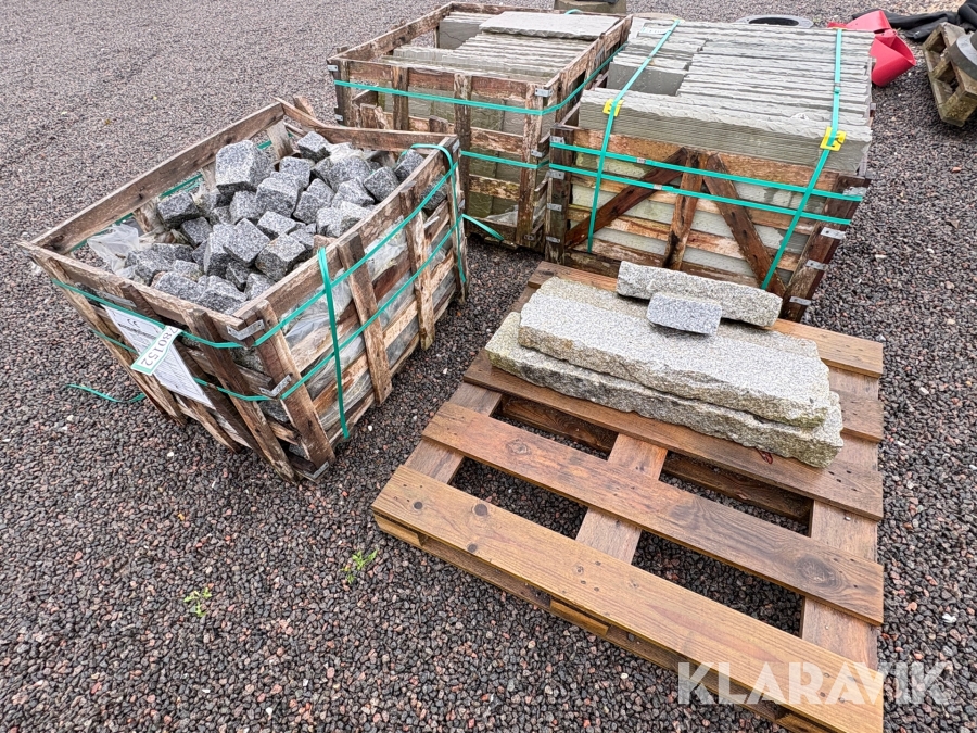 Granit kantsten og chaussesten 2 paller