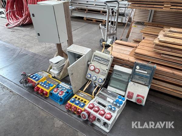 Assorterede Byggestrømstavler - 10 styk
