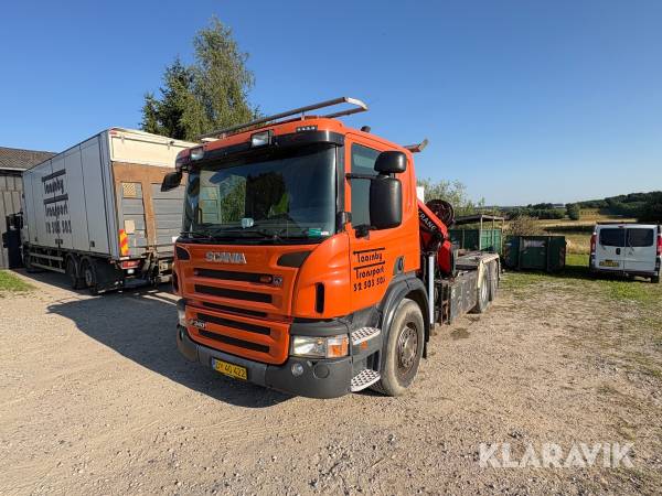 Lastbil Scania P340 Palfinger PK16502 kran