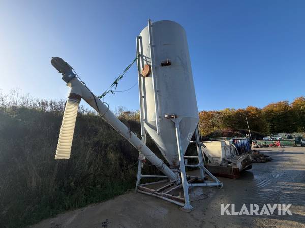 Kalksilo med wirehejs 1 styk