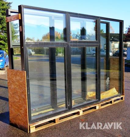 Vinduesparti med 3-lags termoglas Krone