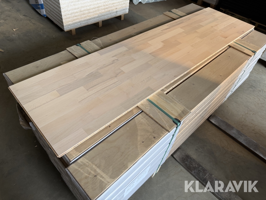 Gulv Moland Parket Classic Bøg Hvid Matlak 22mm   47,88m2