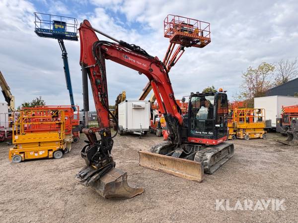 Gravemaskine Kubota KX085-5 Engcon Rotortilt