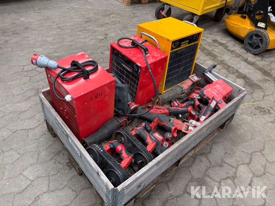 Assorteret håndværktøj - 1 palle