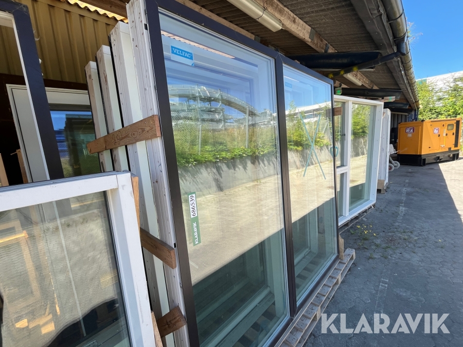 Terrassedøre Velfac - 4 styk