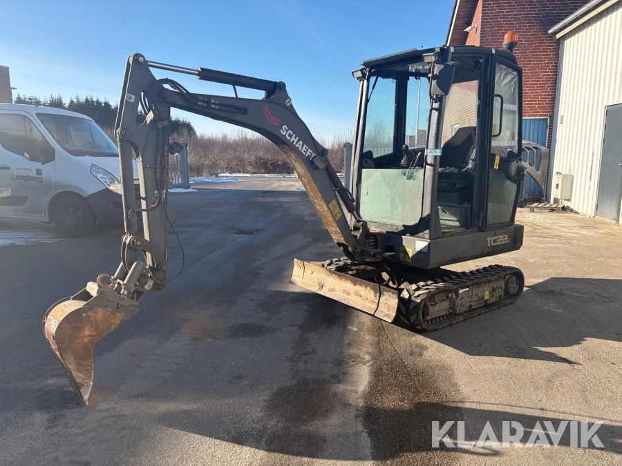 Gravemaskine Yanmar TC22.2 med 2 skovle