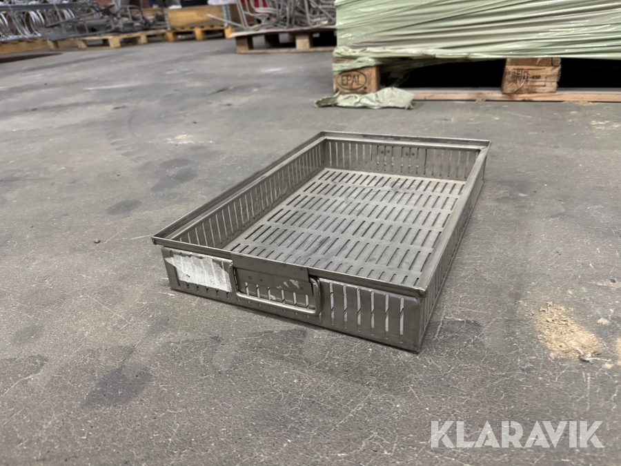 Rustfri stålbakker Lot 280 styk