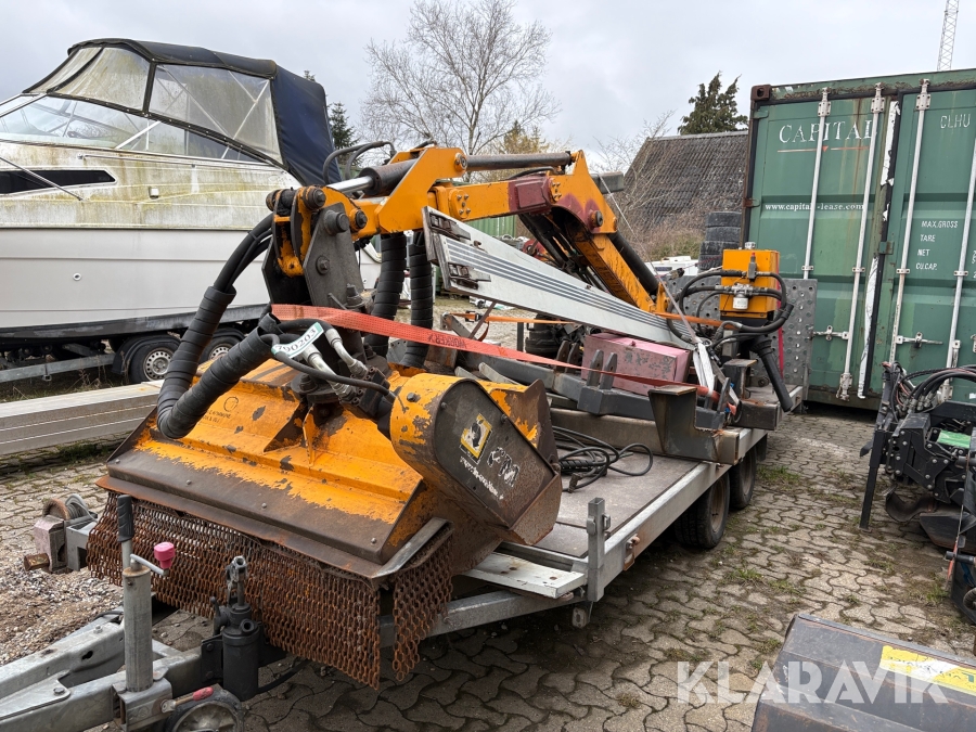 Sidemonteret rabatklipper med beslag Fm