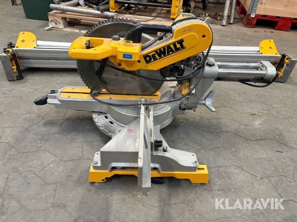 Kap- og geringssav med skydefunktion 305mm DEWALT DWS780-QS Med stativ