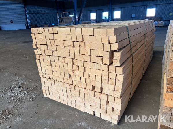 Lægter ovntørret eg - palle med 255 styk