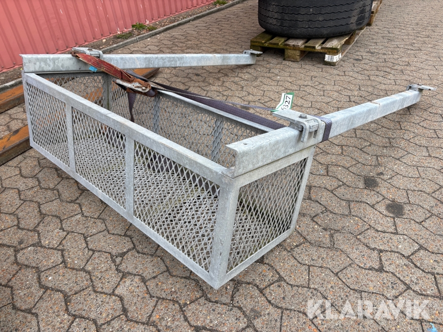 Opbevaringskurv til under trailer - galvaniseret