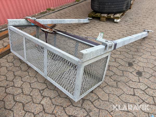 Opbevaringskurv til under trailer - galvaniseret