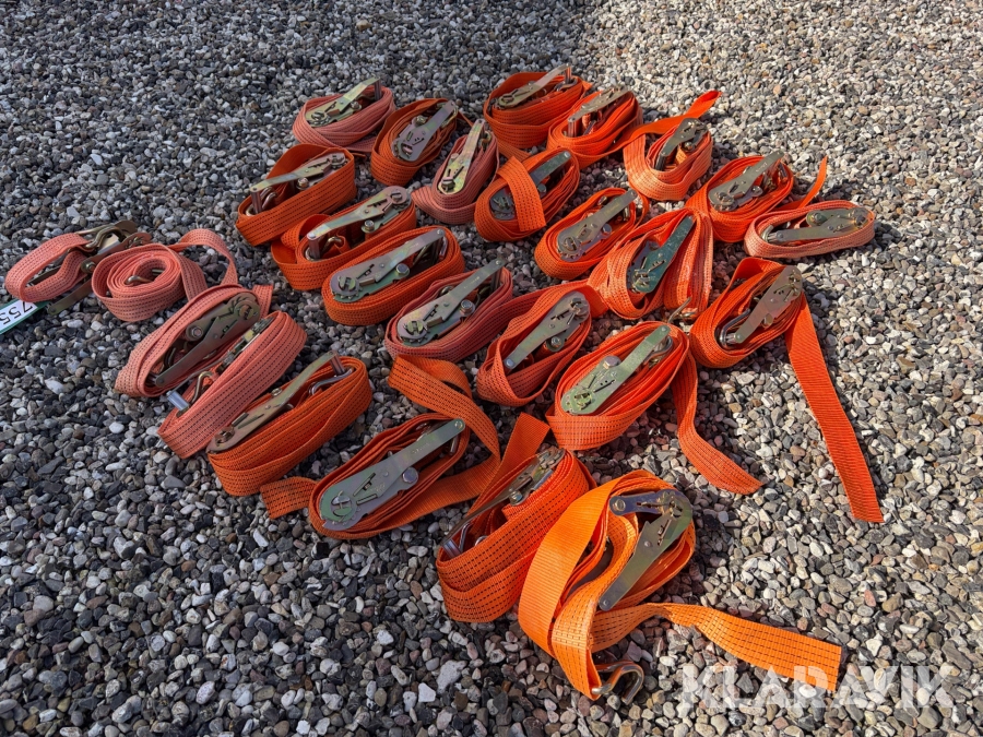 Båndstrammere assorteret længder  5 tons 25 styk