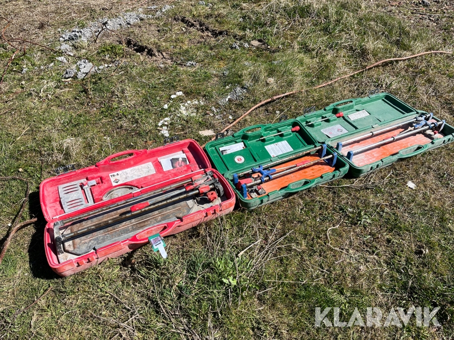 Fliseskærere Rubi 3 styk