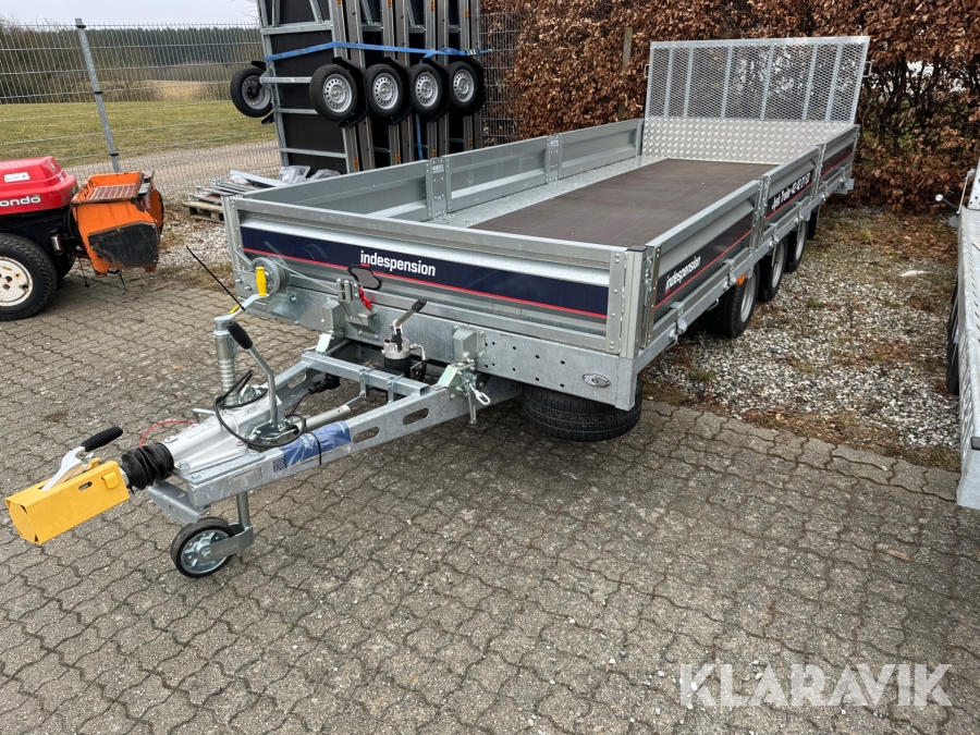 3 akslet tiptrailer Indespension HU12