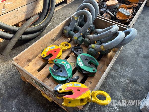 Løfte klammer og sjækler Haklift og danløft 3000 og 5000kg
