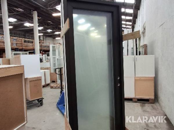 Facadedøre 2 styk træ/alu