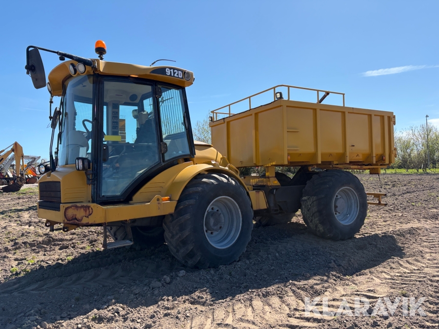 Dumper Hydrema 912 D med ekstra lad