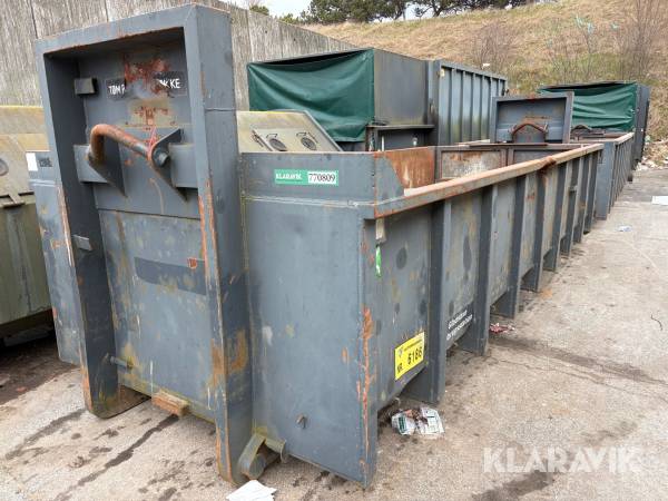 Container Åben affaldscontainer med løftebeslag