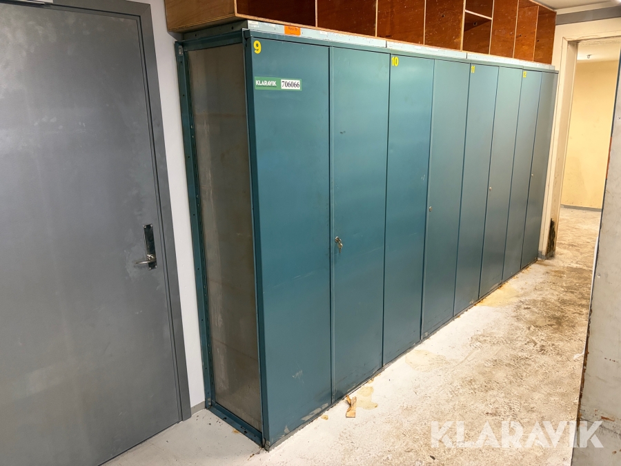 Værkstedsskabe med nøgler 4 styk