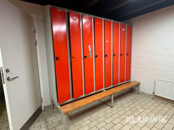 Omklædningsskabe 3 sektioner