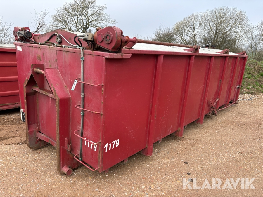 Kroghejscontainer med låg