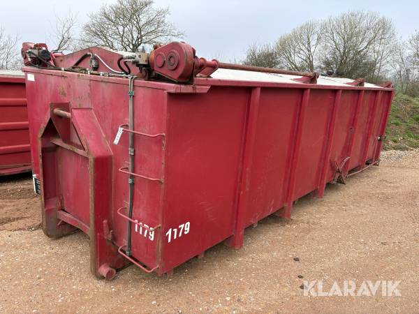 Kroghejscontainer med låg