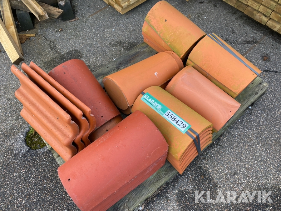 Tegl & rygningsten Dantegl, Monier, Creaton Beton-tegl / rygningssten