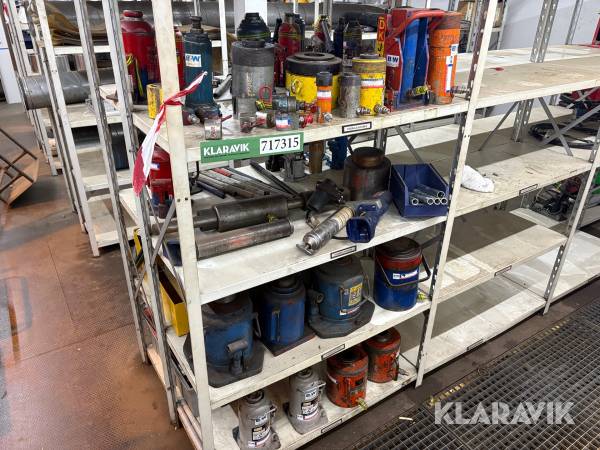 Hydraulikdonkrafte cirka 70 dele i alt
