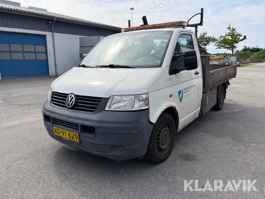 Ladbil med kran Volkswargen Transporter Pick-up 2,5 TDI