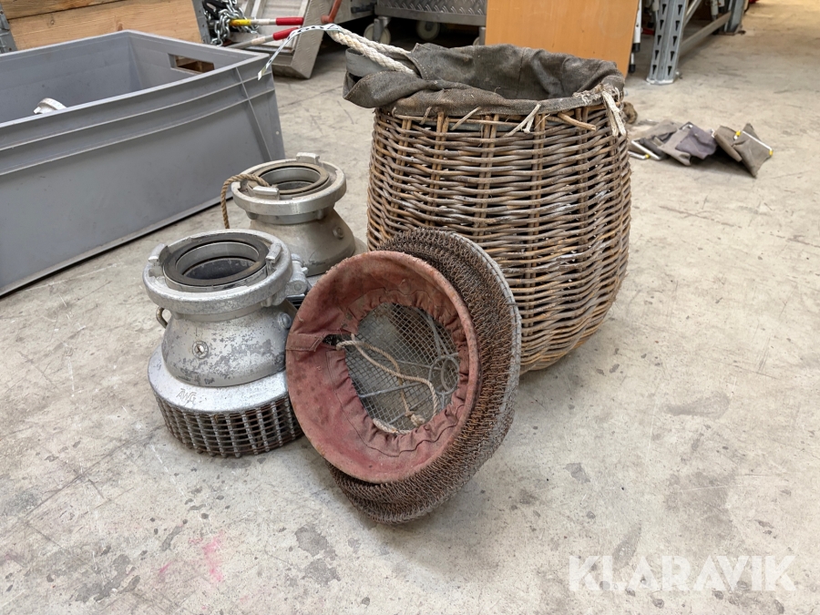 Lot med sugehoved, sugekurv og sugesi