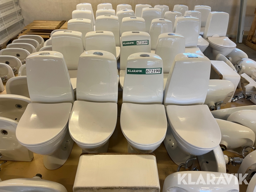 Toiletter Ifö 4 styk med bræt