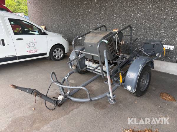 Vandforsyningsenhed / brandpumpe på trailer Svanehøj CF100 1200 bobbel motor