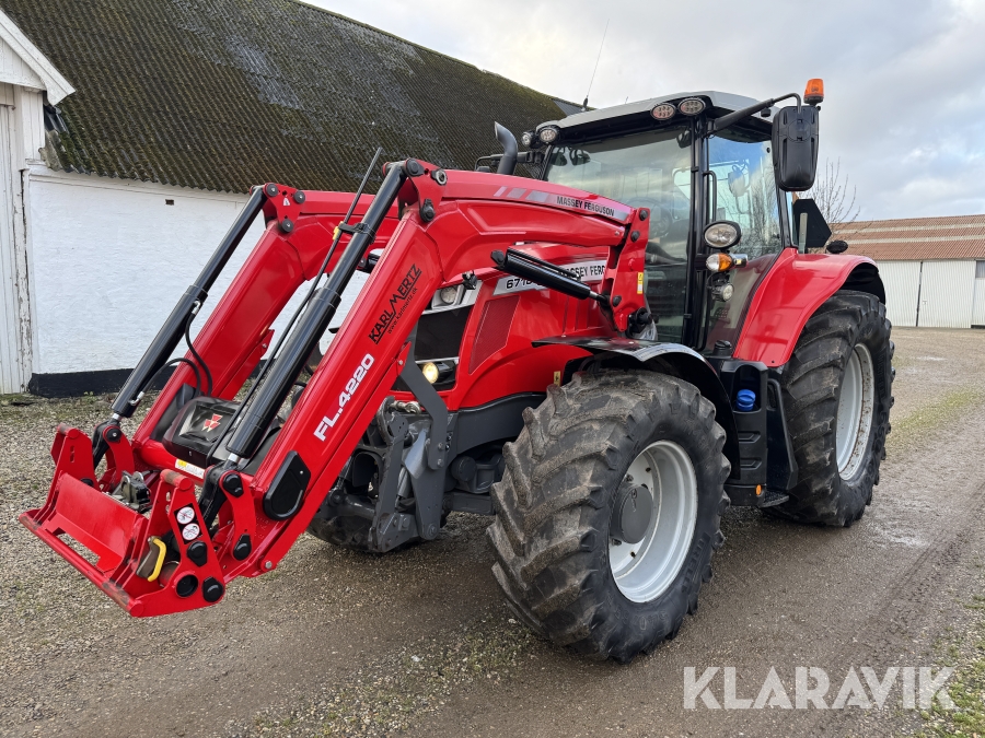 Traktor Massey Ferguson 6718S Dyna VT med frontlæsser