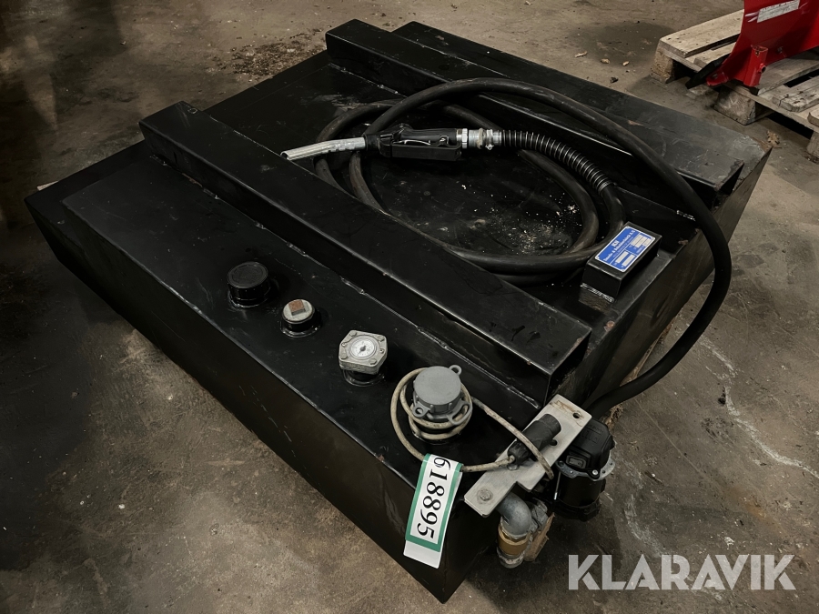 Dieseltank med pumpe KN 450 liter ladtank 12 V Pumpe