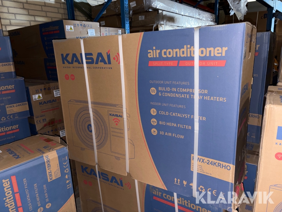 Varmepumpe Kaisai KWX-24HRGI - luft/luft 1 styk