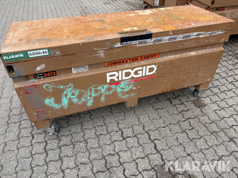 Værktøjs kasse 184x62x108cm RIDGID Jobmaster chest 2472