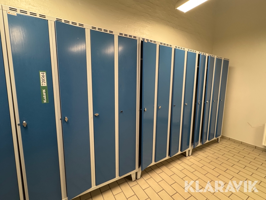 Omklædningsskabe 3 sektioner