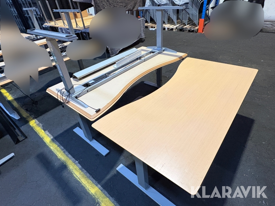 Hæve/sænke borde 3 styk