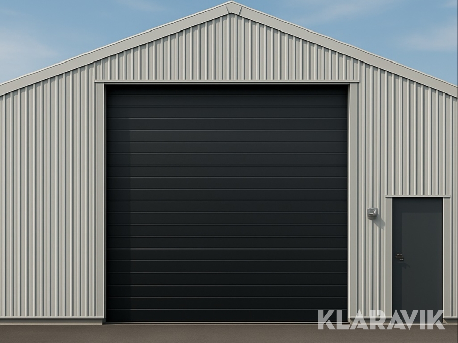 Ledhejseport Bearsafe RAL9005 3 linjer, 4x4 meter 
