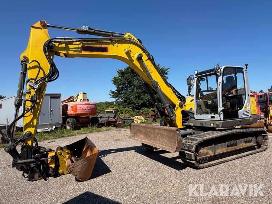 Gravemaskine Wacker Neuson ET145 med rotortilt og skovl