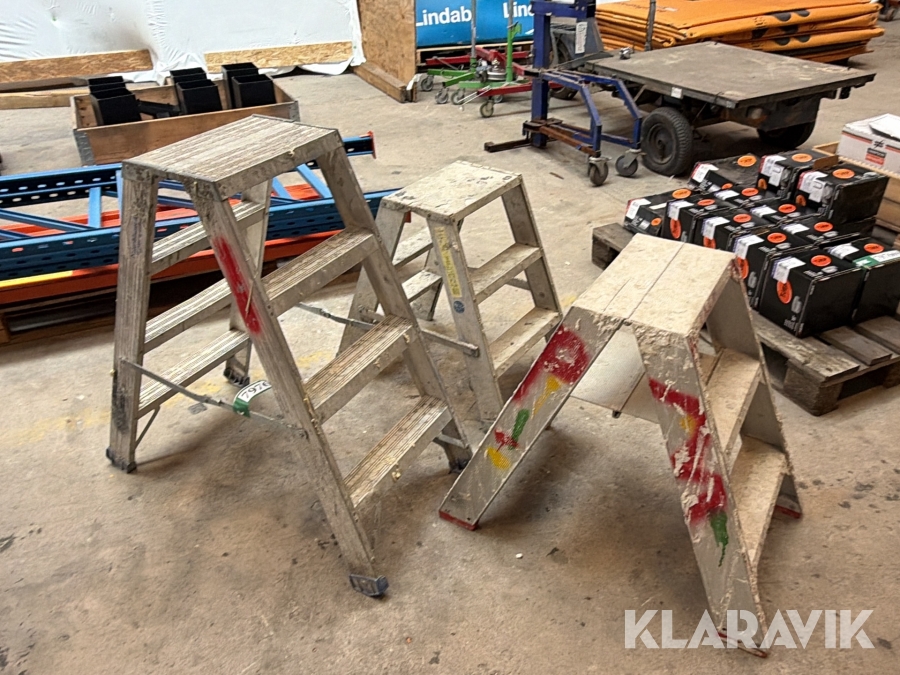 Arbejdsstiger i aluminium 3 Styk
