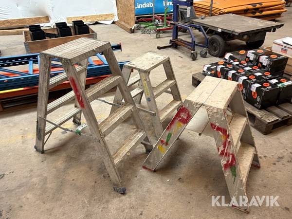Arbejdsstiger i aluminium 3 Styk